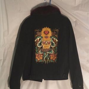 zara skull jacket